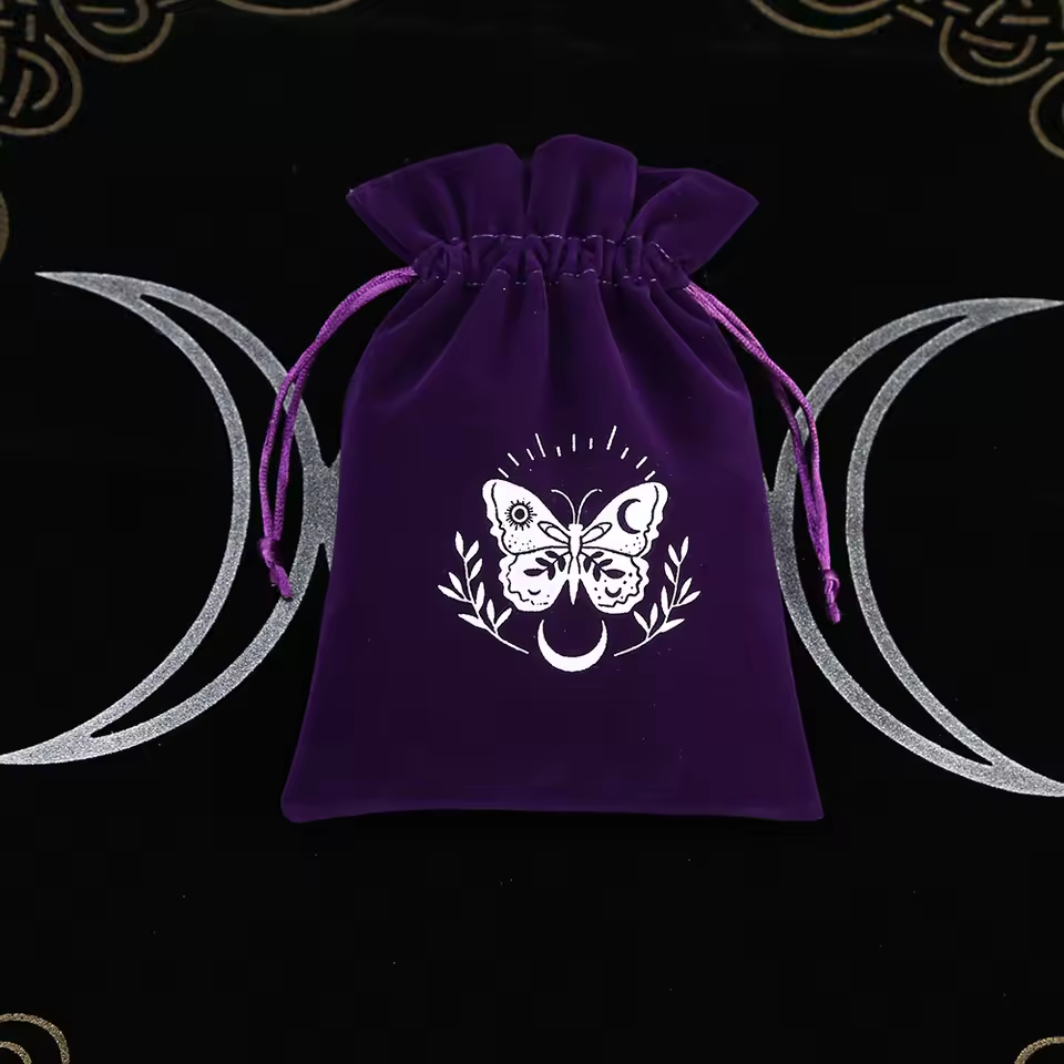Tarot Sacred Symbol Velvet Card Pouch