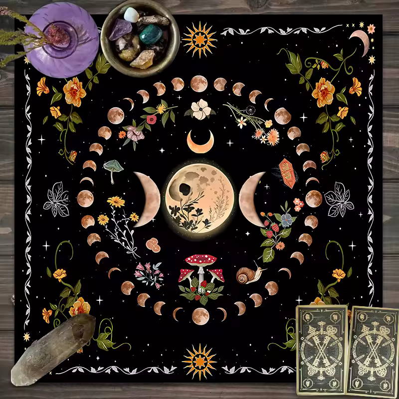 Tarot Celestial Symbol Reading Cloth