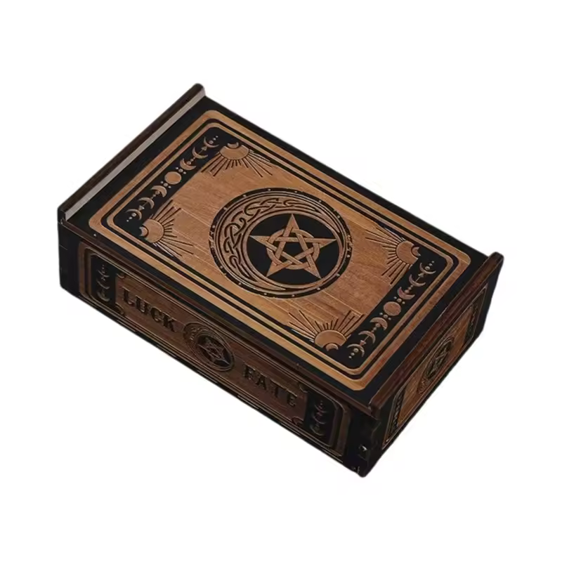Tarot Lunar Mystic Wooden Deck Box