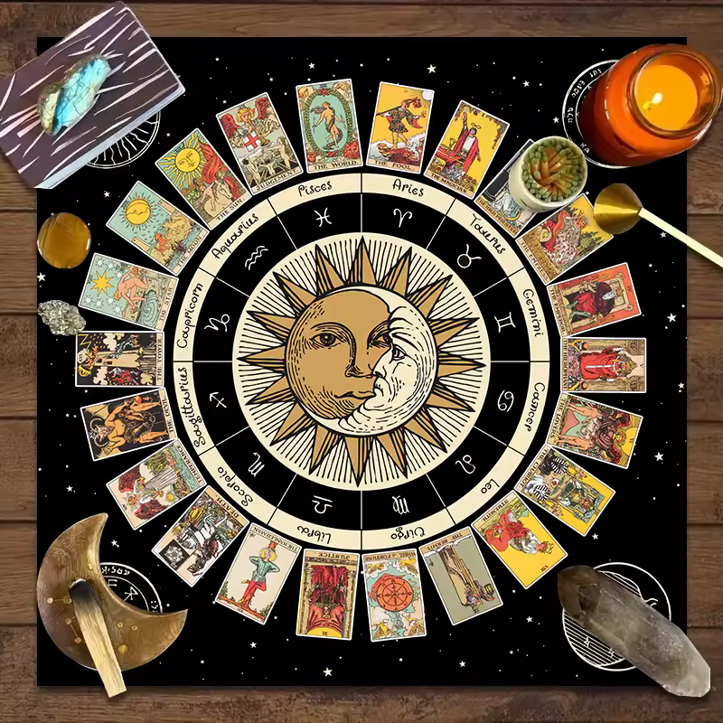 Tarot Celestial Mystic Reading Cloth