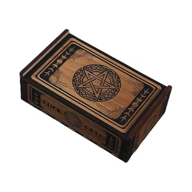 Tarot Mystic Symbol Wooden Deck Box