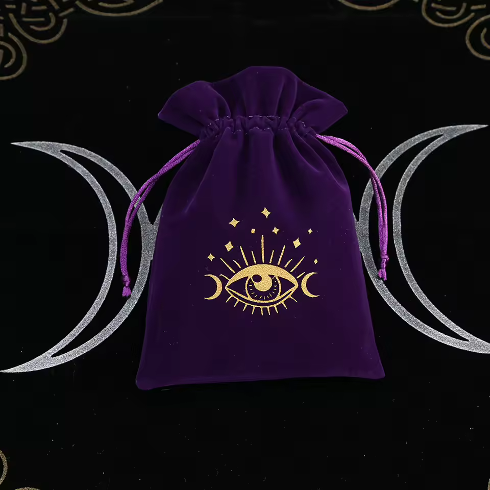 Tarot Celestial Star Velvet Card Pouch