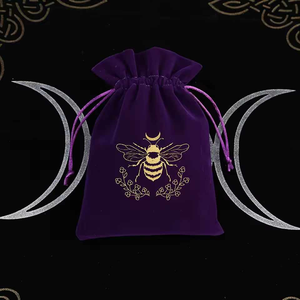Tarot Mystic Moon Velvet Card Pouch