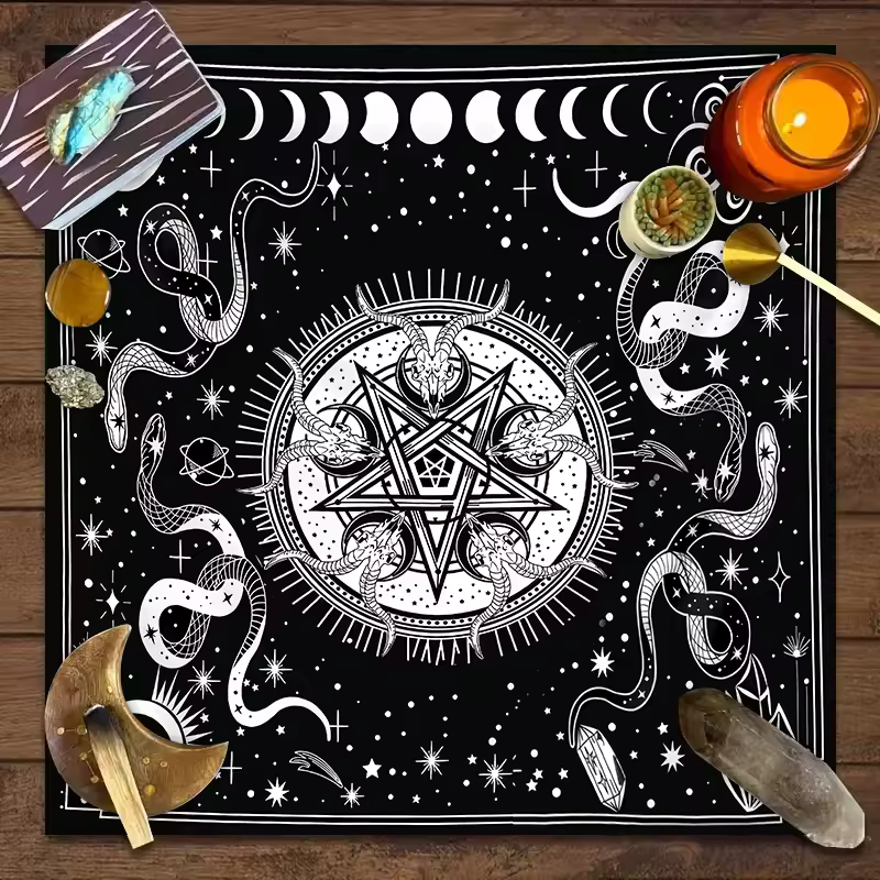 Tarot Occult Celestial Reading Cloth