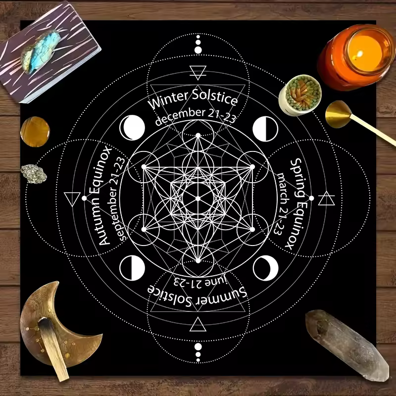 Tarot Vintage Occult Reading Cloth