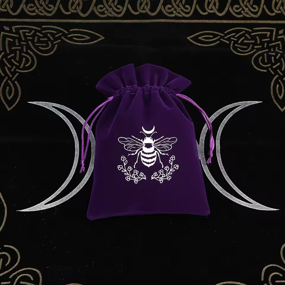 Tarot Occult Mystic Velvet Card Pouch