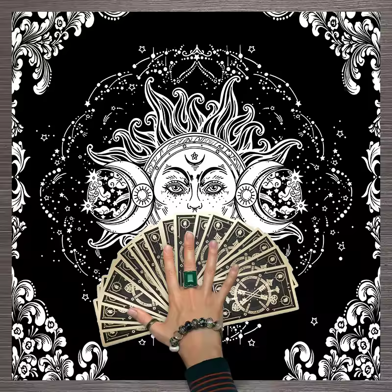 Tarot Zodiac Mystic Reading Cloth