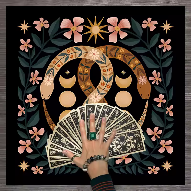 Tarot Cosmic Celestial Reading Cloth