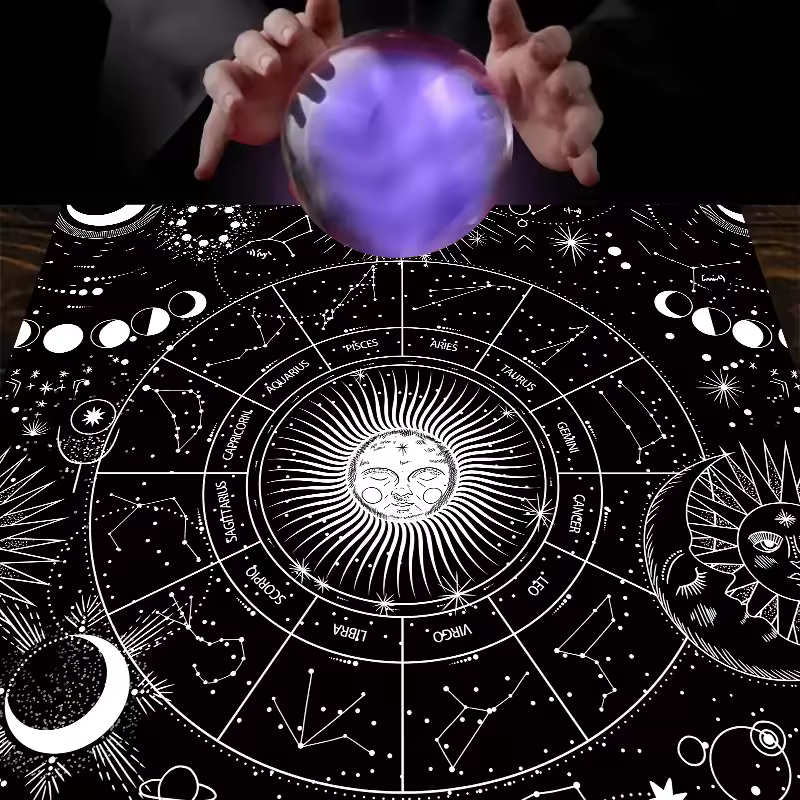 Tarot Celestial Moon Reading Cloth