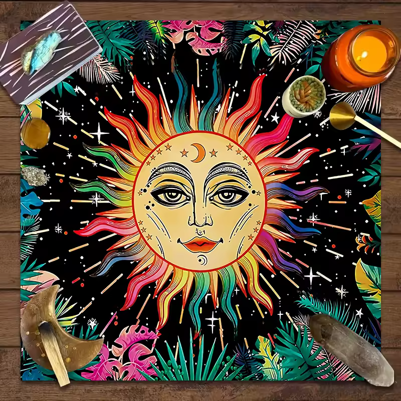 Tarot Lunar Moon Reading Cloth