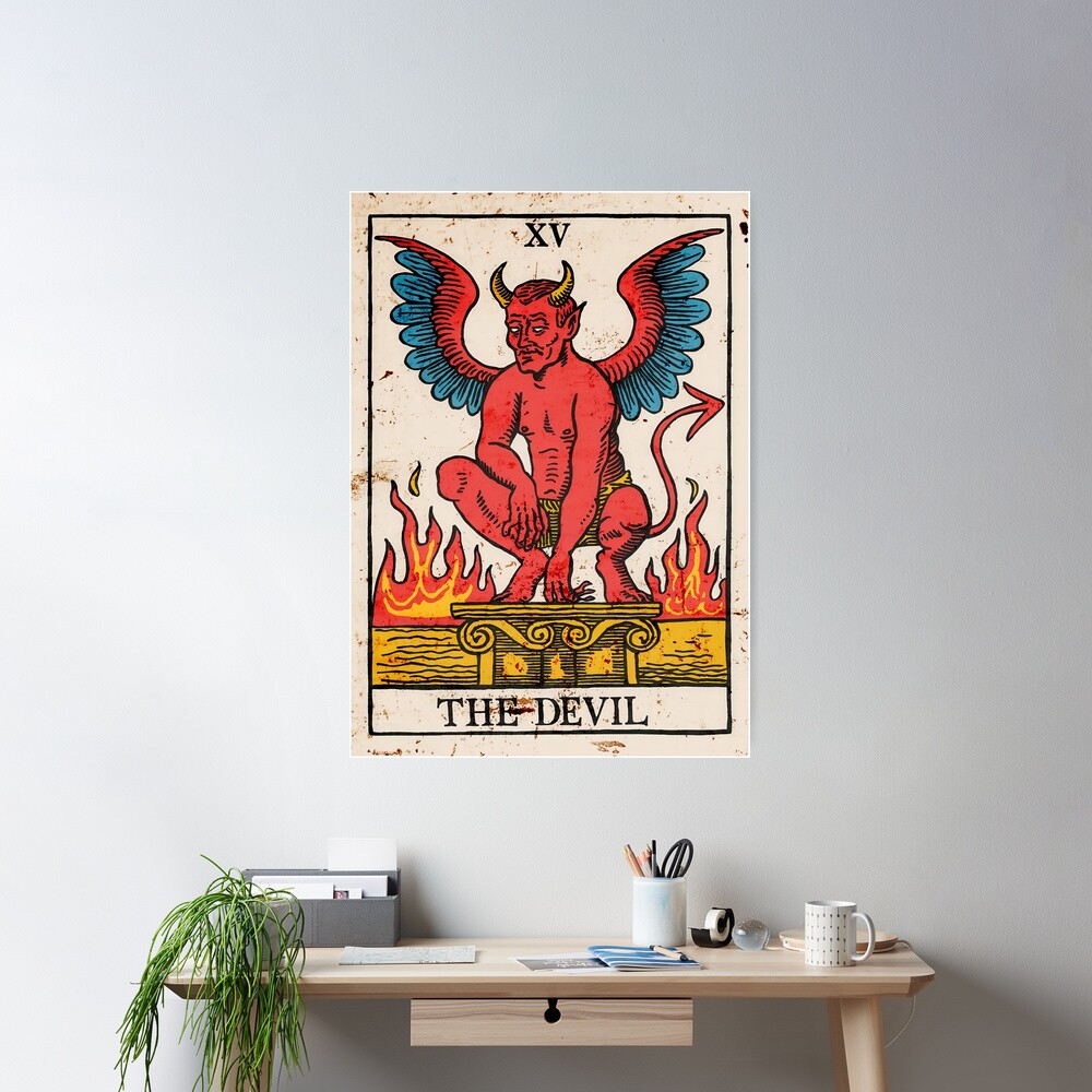 The Devil Tarot Mystic Design Poster - Image 2