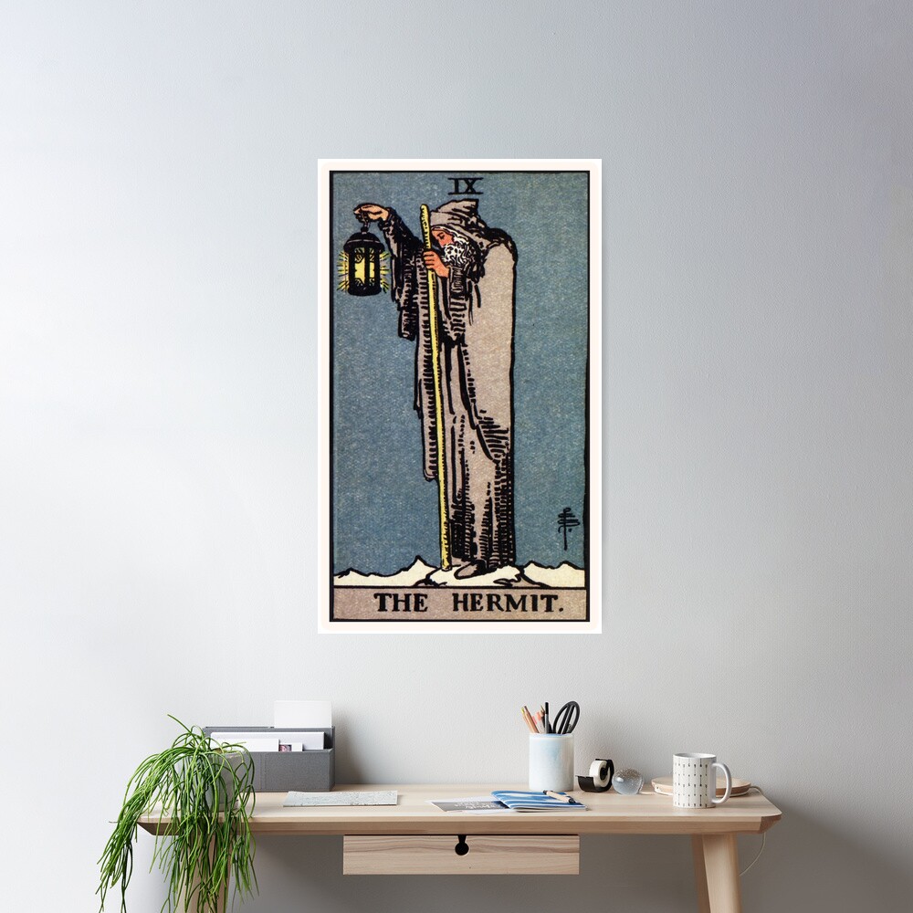 The Hermit Ix Tarot Design Poster - Image 2