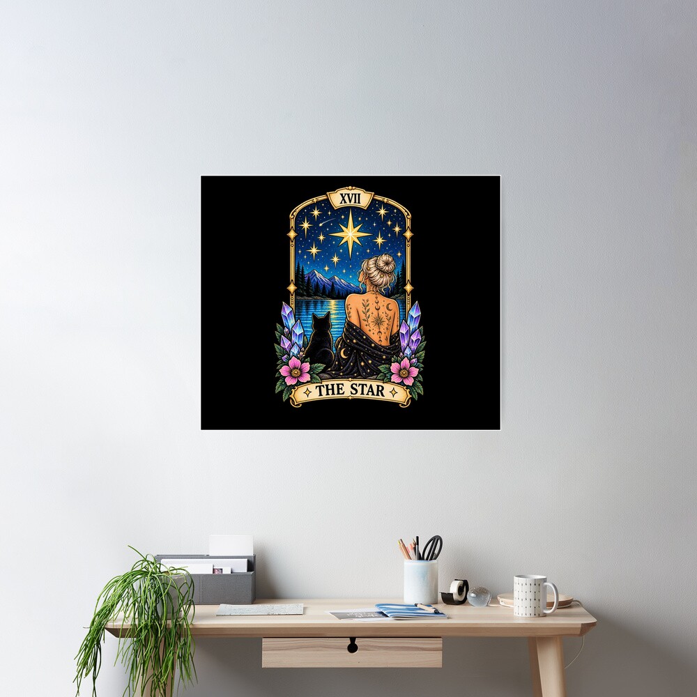 The Star Celestial Magic Tarot Design Poster - Image 2