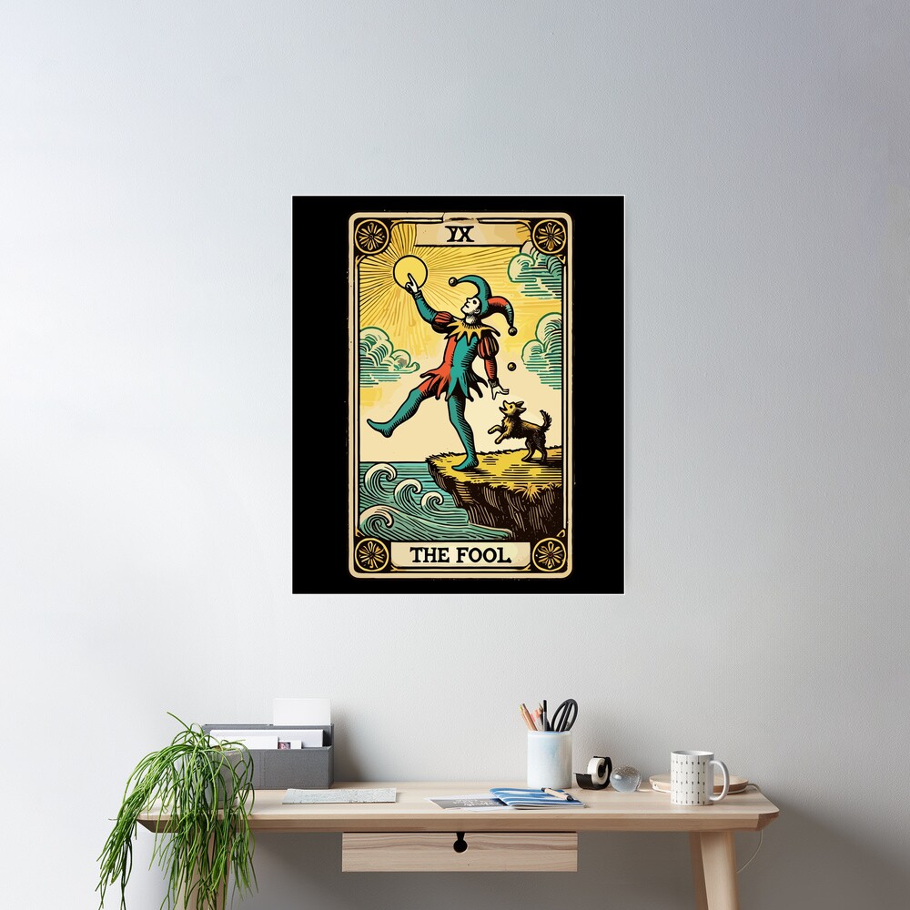 The Fool Halloween Vintage Tarot Design Poster - Image 2