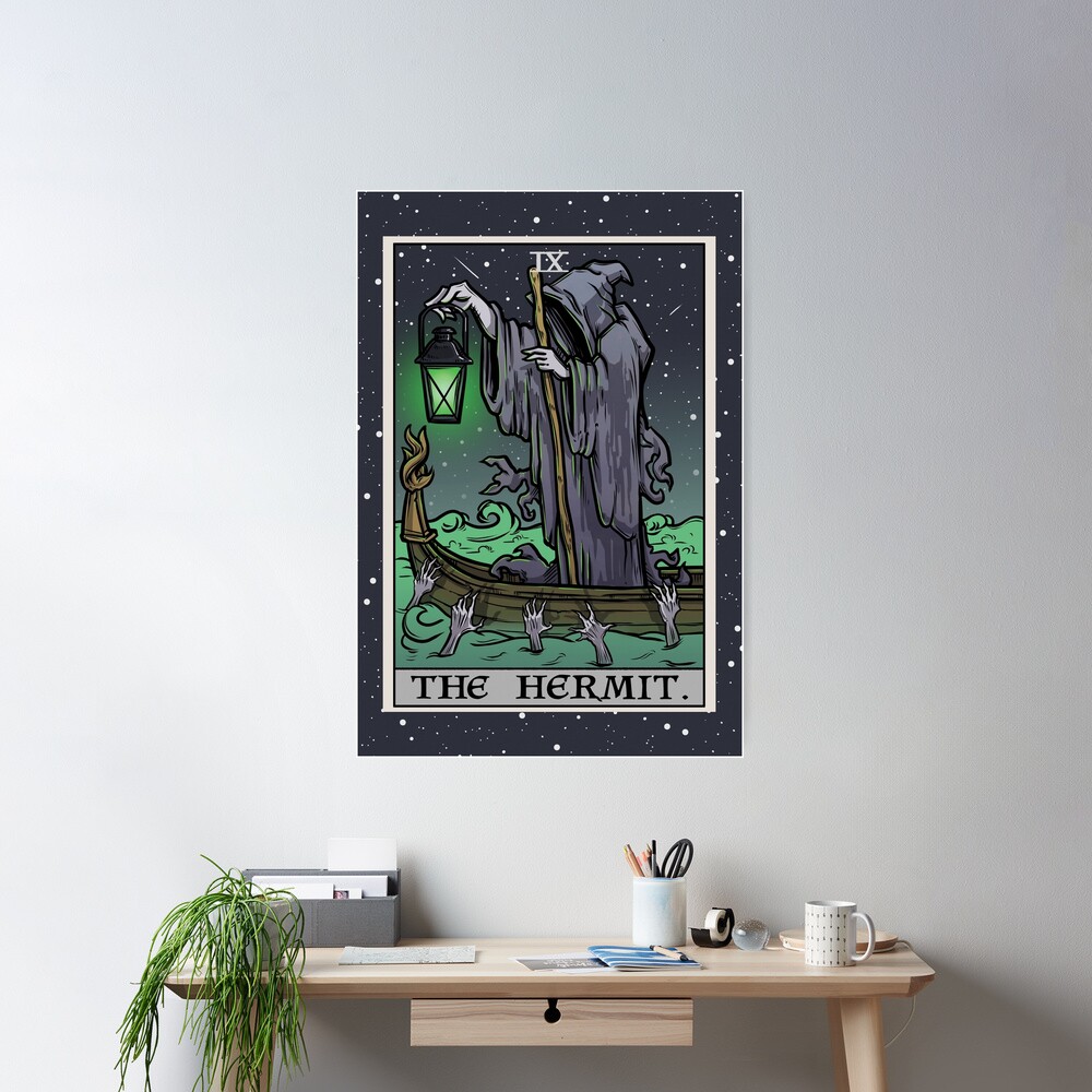 The Hermit Gothic Grim Reaper Tarot Poster - Image 2