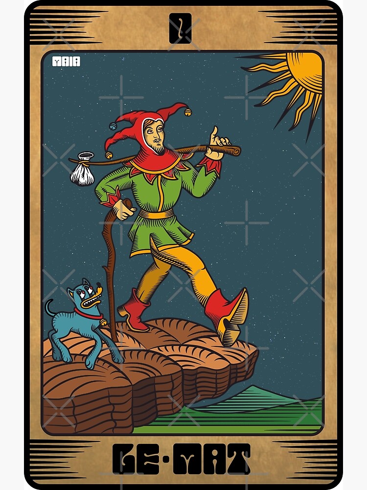 The Fool Tarot Mystic Design Shower Curtain - Image 2