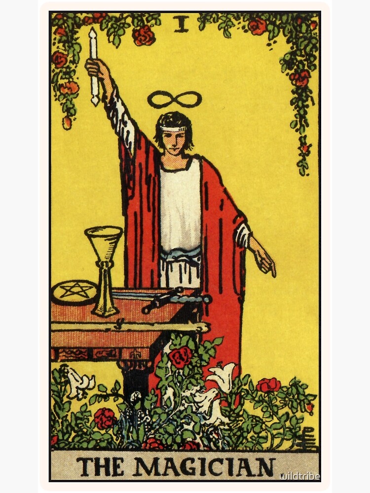 The Magician I Tarot Design Shower Curtain - Image 2