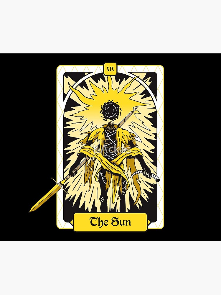 The Sun Tarot Mystic Design Shower Curtain - Image 2