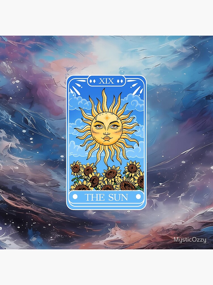 The Sun Enlightenment Joy Tarot Design Tapestry - Image 2