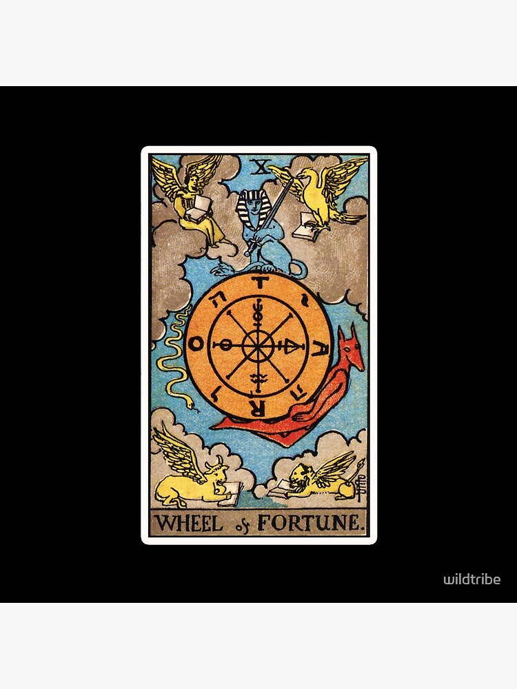 Wheel Of Fortune X Tarot Design Tapestry - Image 2