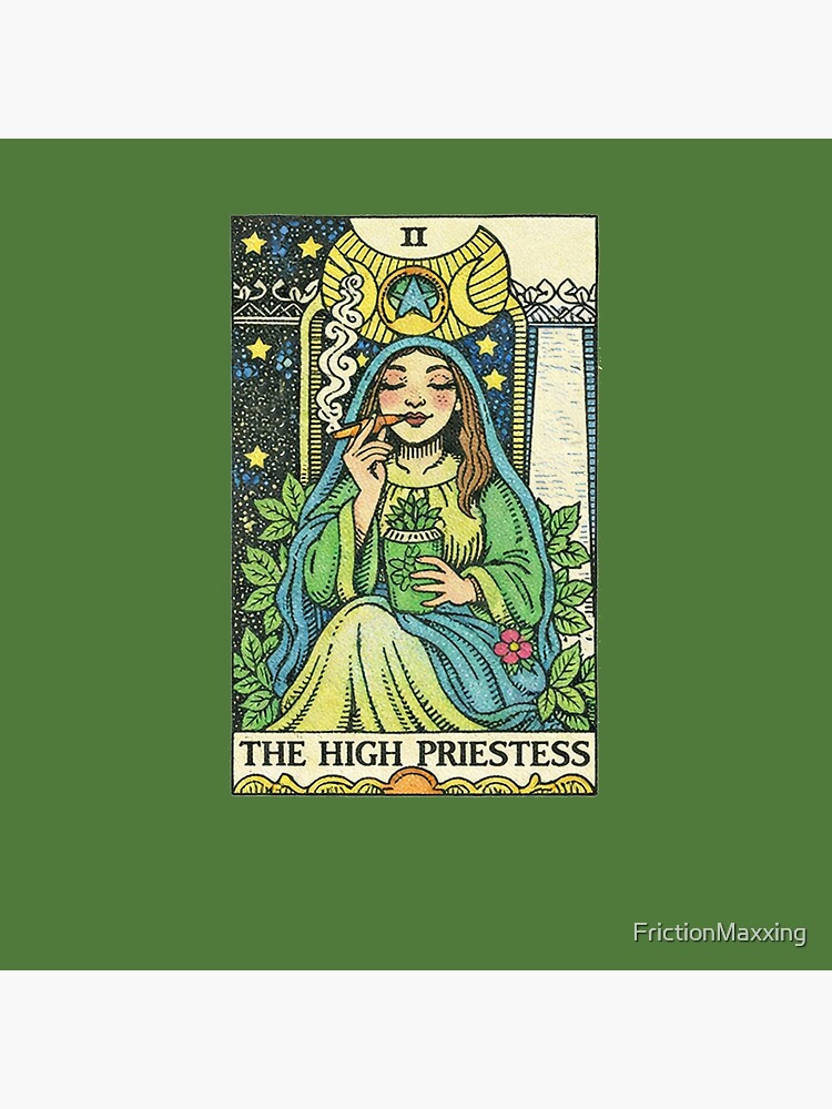 The High Priestess Mystic Tarot Design Tapestry - Image 2