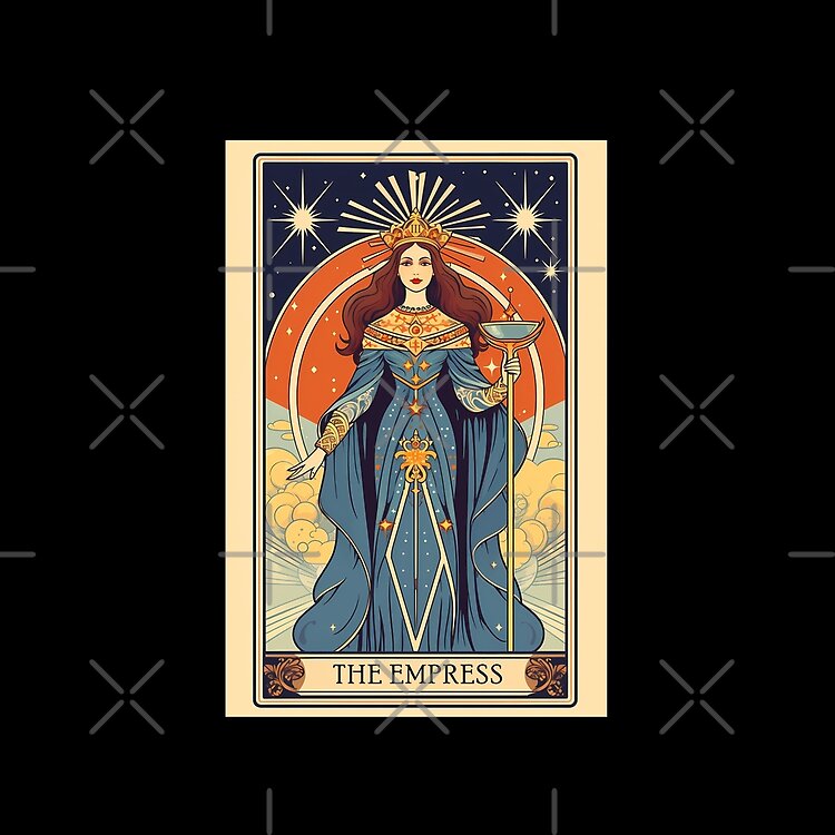 The Empress Mystic Majesty Tarot Design Tote Bag - Image 2