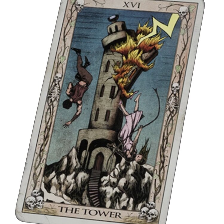 The Tower Quarry Tarot Design Tote Bag - Image 2