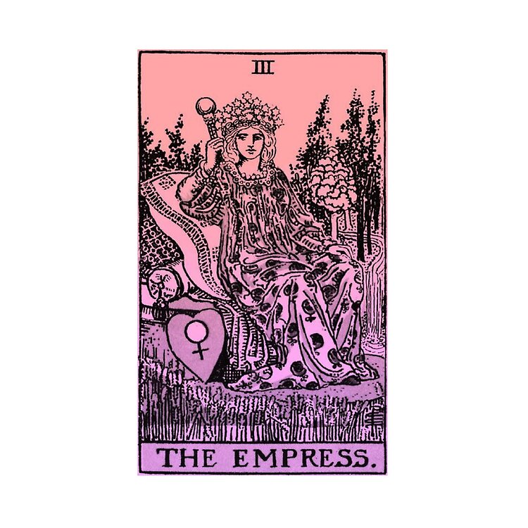 The Empress Tarot Mystic Design Tote Bag - Image 2