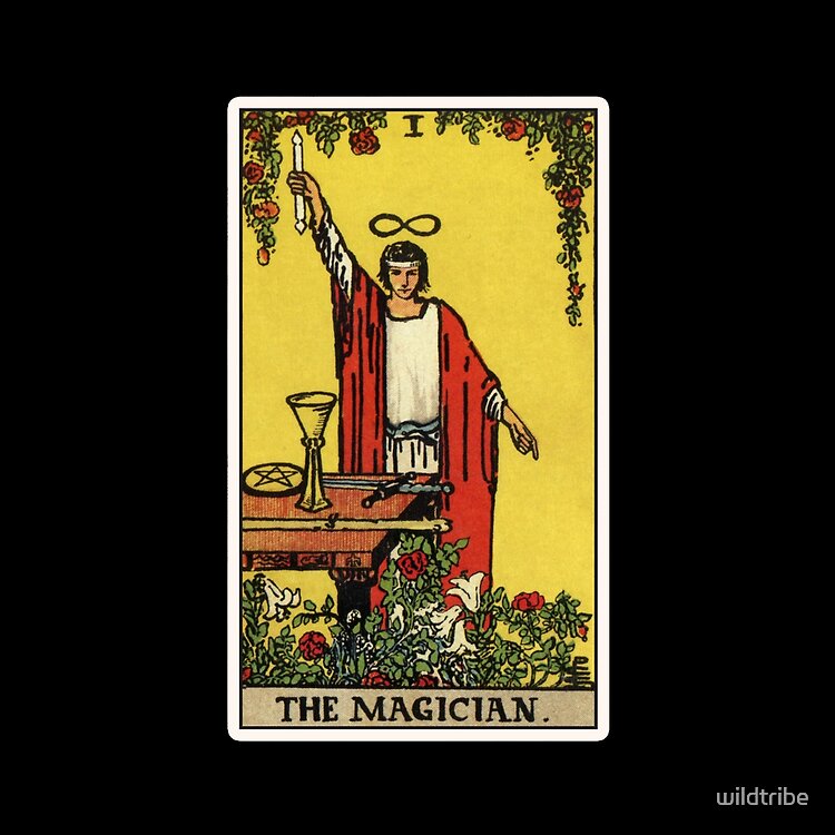 The Magician I Tarot Design Tote Bag - Image 2