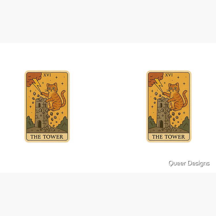 The Tower Cat Tarot Design Mug - Image 3