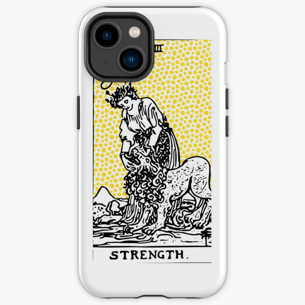 Strength Modern Geometric Tarot Design Phone Case