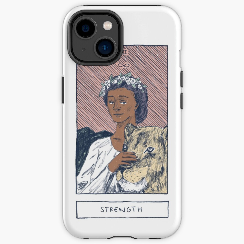 Strength Traditional Tarot Design Phone Case
