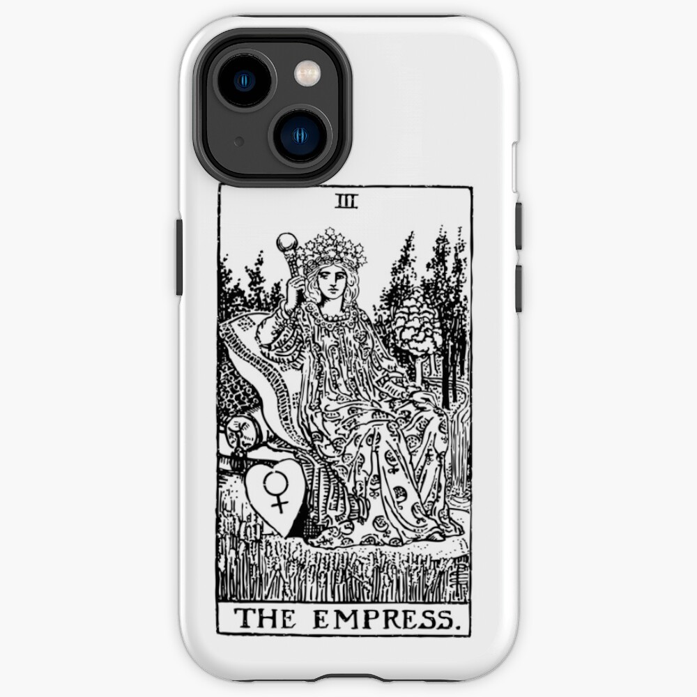 The Empress Black White Arcana Design Phone Case