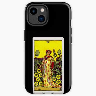 Nine Of Pentacles Rider Waite Smith Tarot Phone Case
