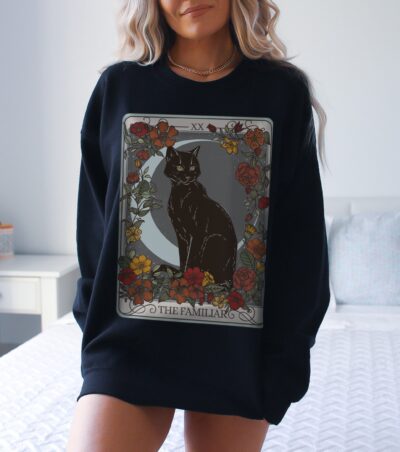 Mystic Cat Spirit Tarot Custom Sweatshirt