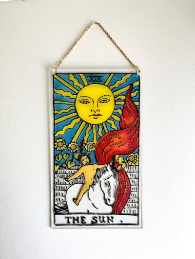 Hand Painted Major Arcana Tarot Suncatcher