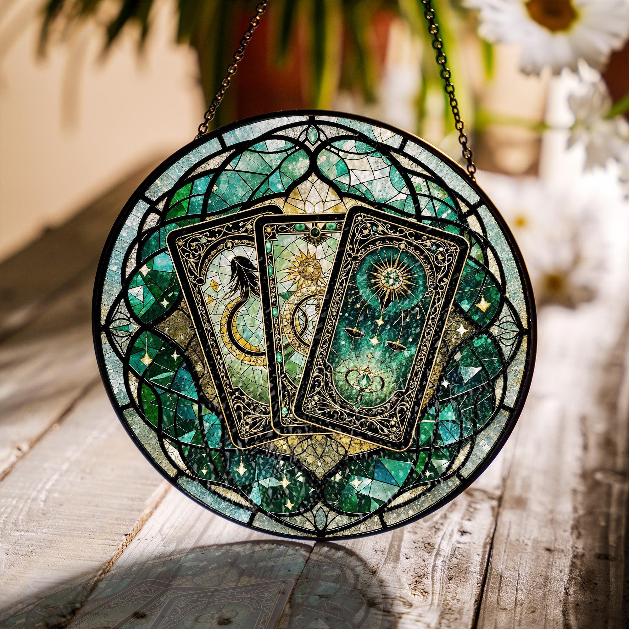 Celestial Witchcraft Tarot Window Art Suncatcher