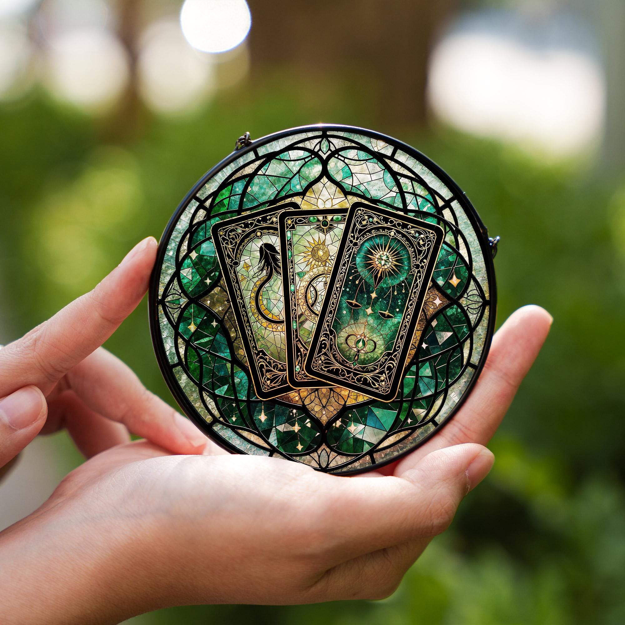 Celestial Witchcraft Tarot Window Art Suncatcher - Image 2