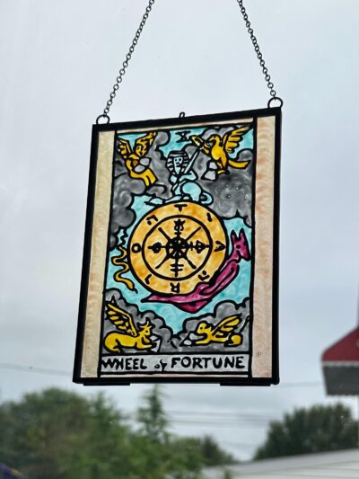 Wheel Of Fortune Celestial Glass Suncatcher