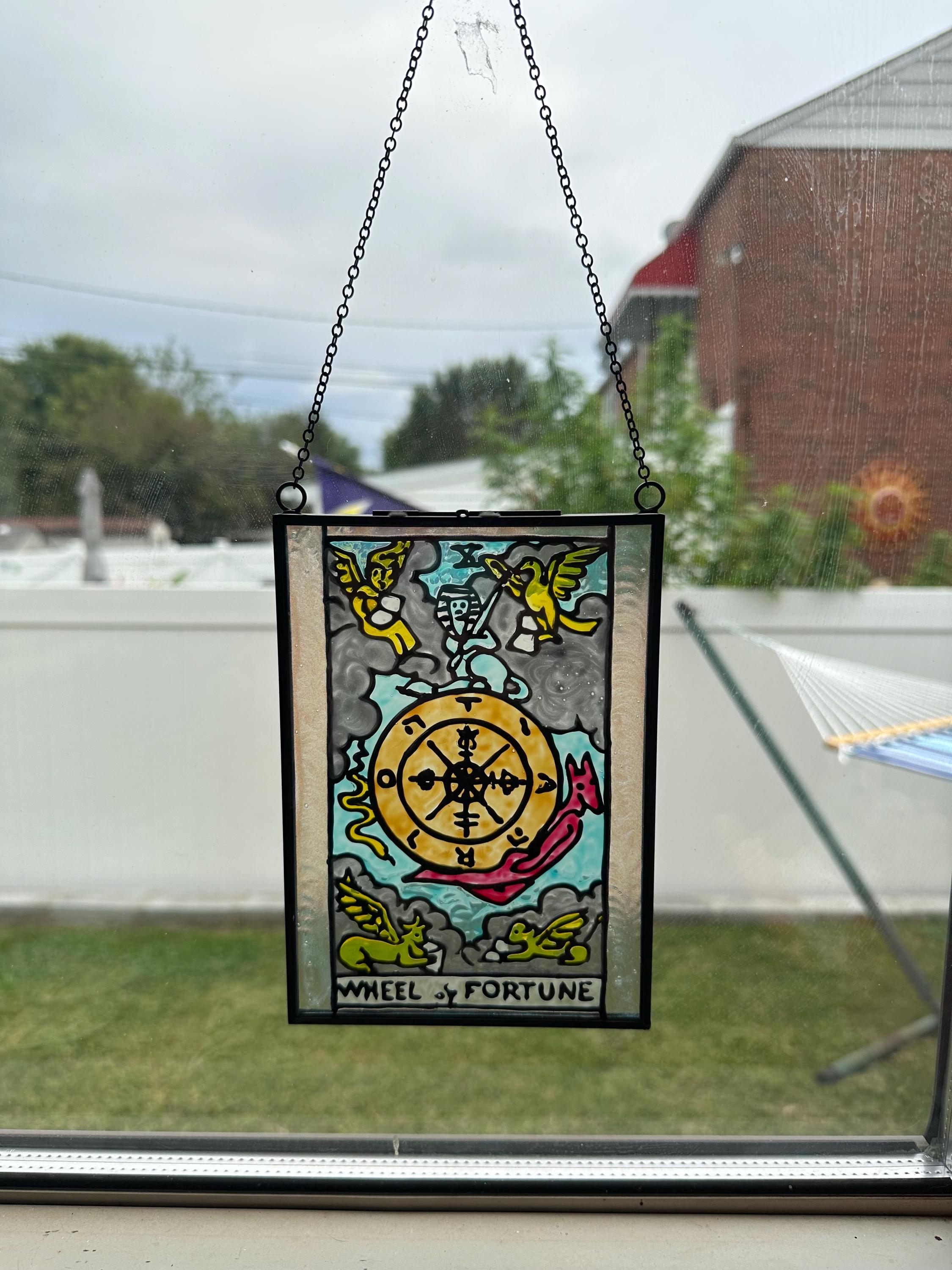 Wheel Of Fortune Celestial Glass Suncatcher - Image 2