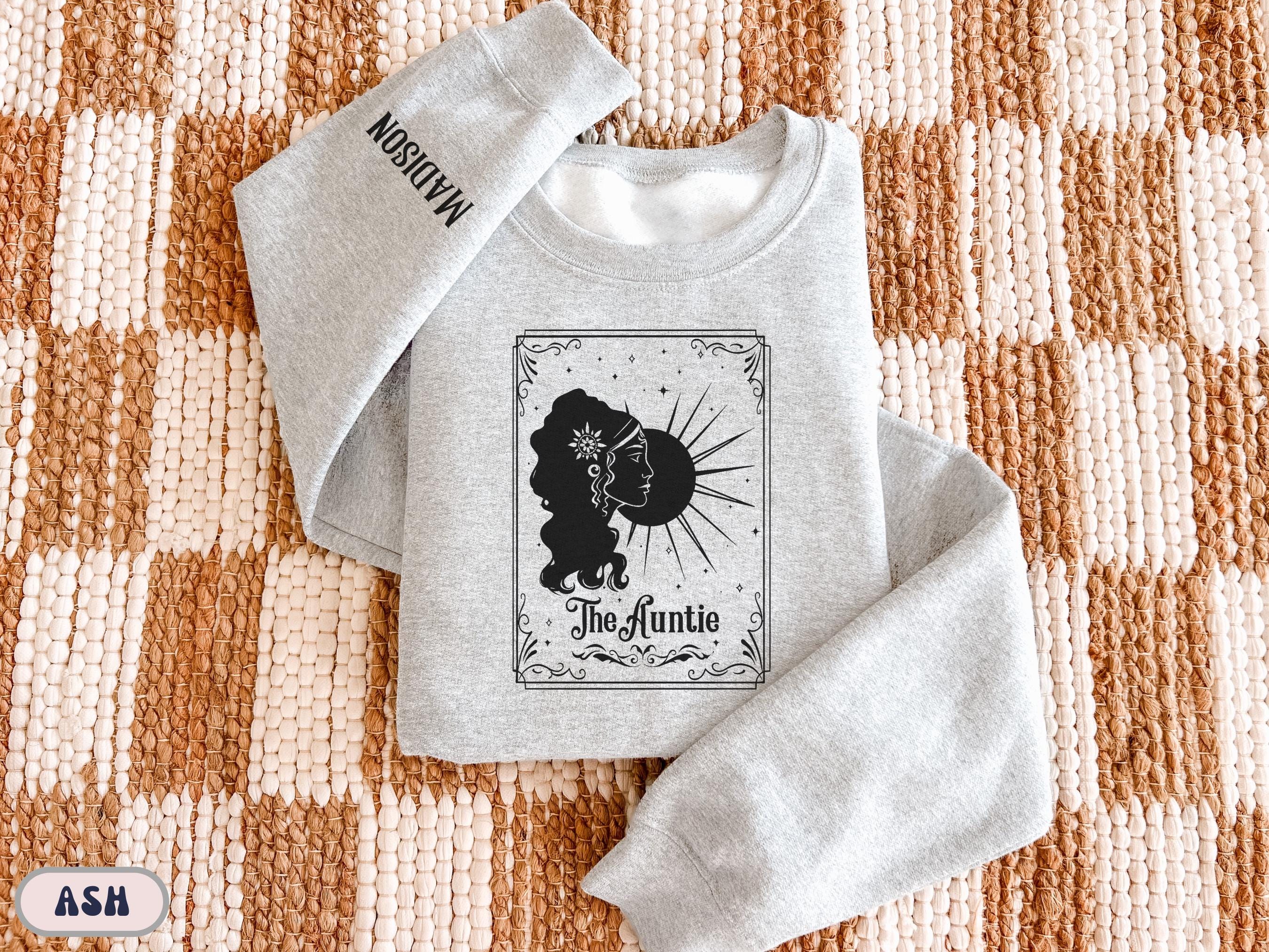 Celestial Aunt Moon Portrait Custom Sweatshirt - Image 7