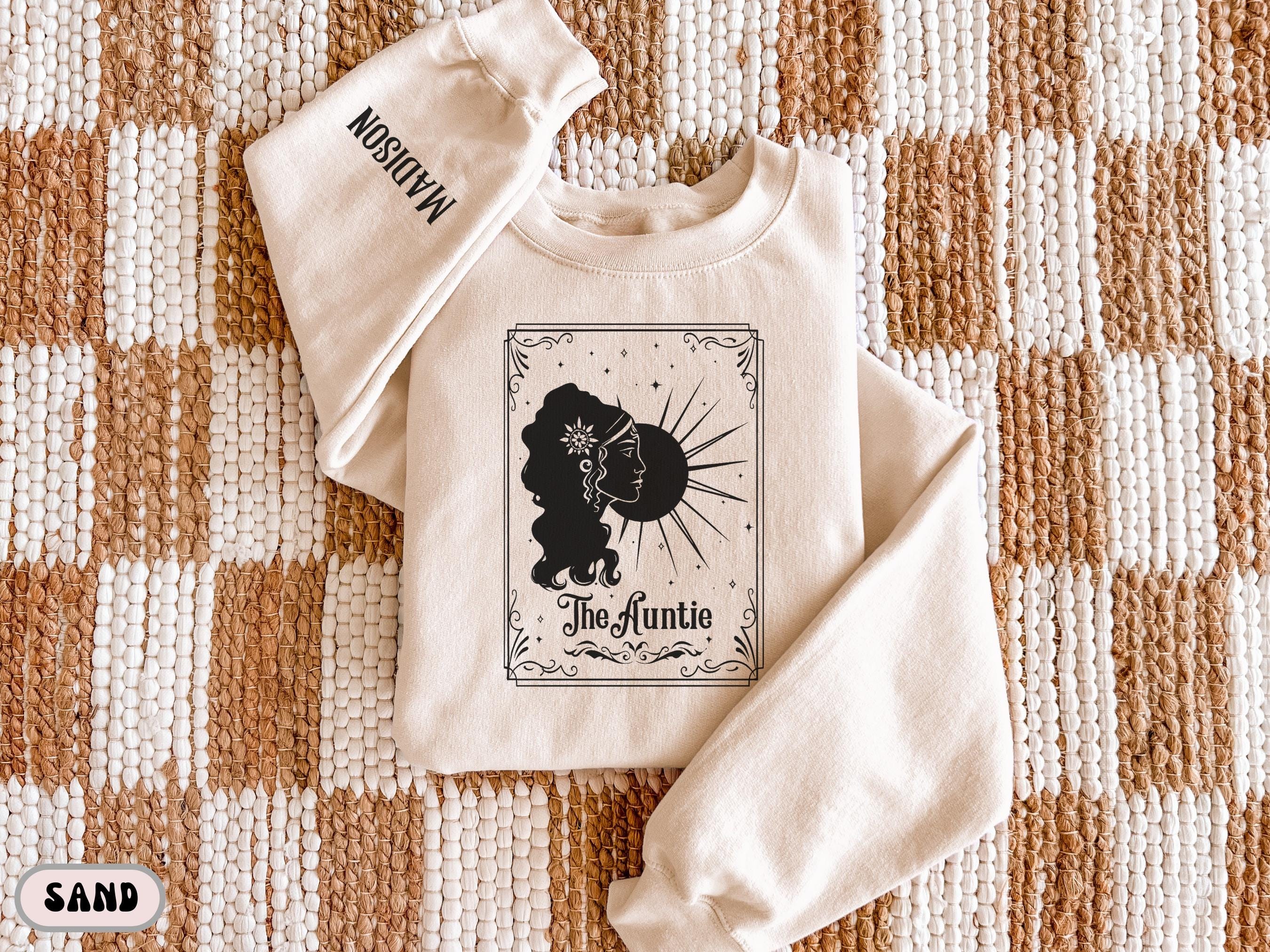Celestial Aunt Moon Portrait Custom Sweatshirt - Image 5