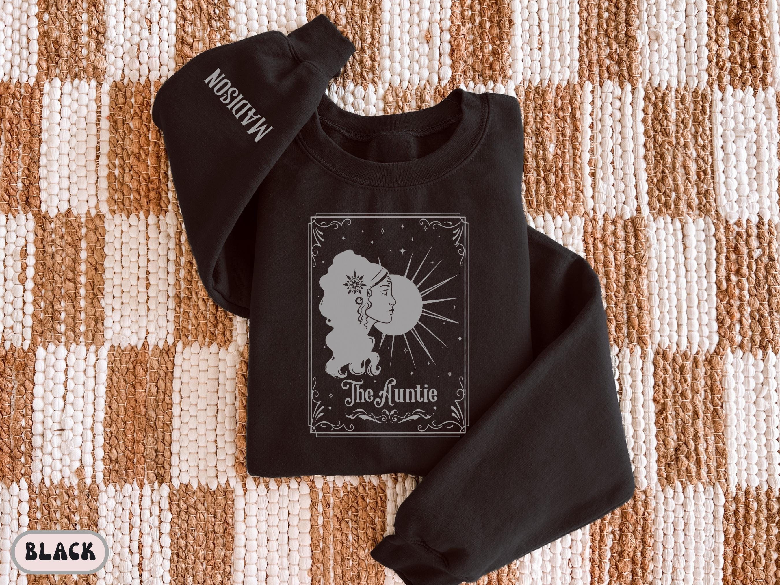 Celestial Aunt Moon Portrait Custom Sweatshirt - Image 6