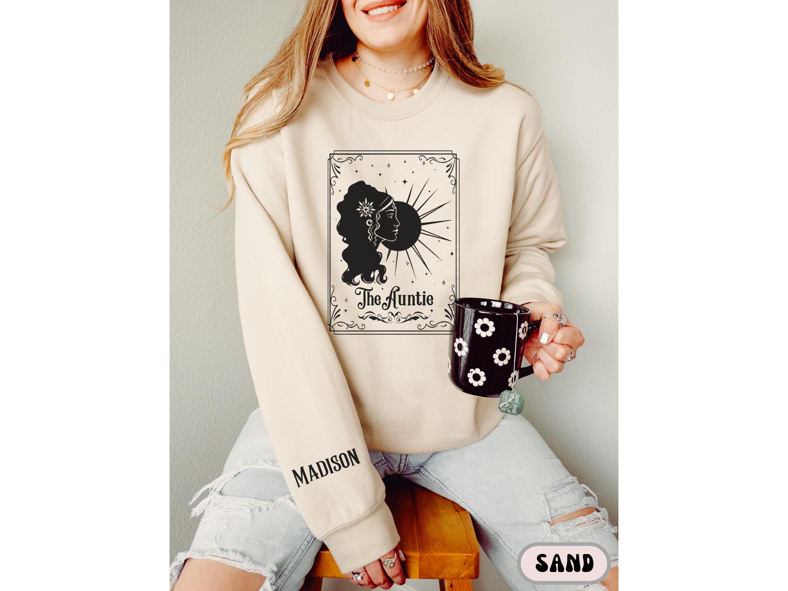 Celestial Aunt Moon Portrait Custom Sweatshirt - Image 3