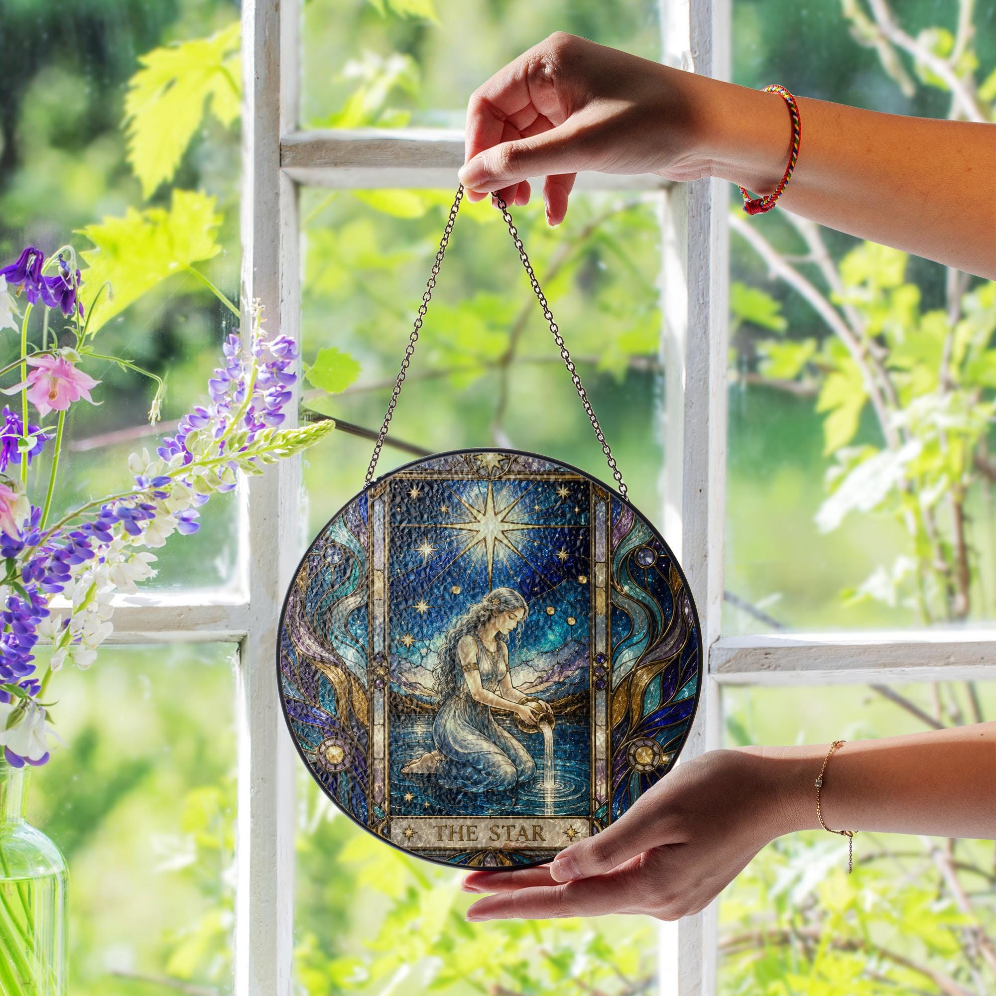 The Star Celestial Spiritual Tarot Suncatcher - Image 4