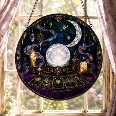 Fortune Teller Crystal Ball Gothic Suncatcher