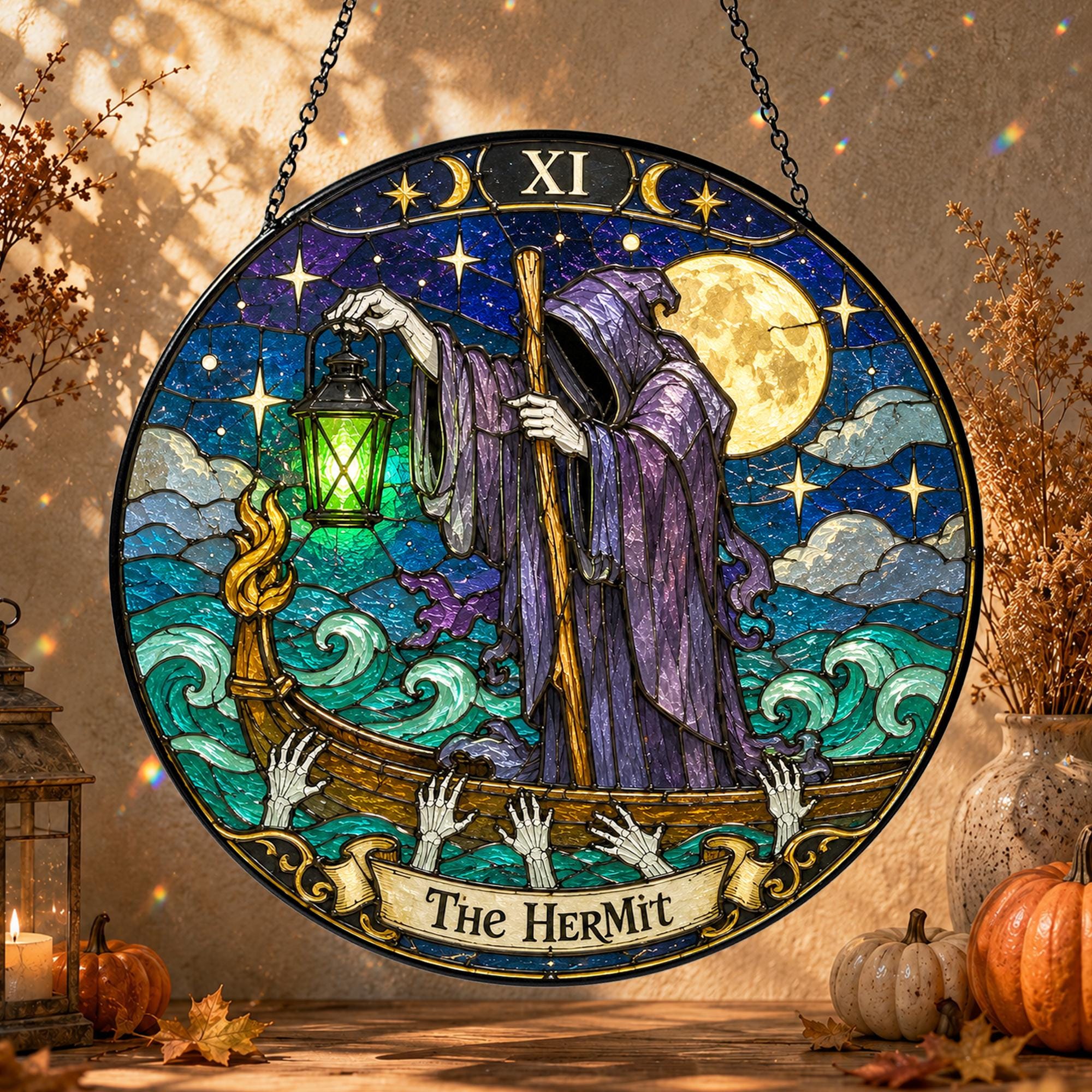 The Hermit Grim Reaper Gothic Suncatcher - Image 5