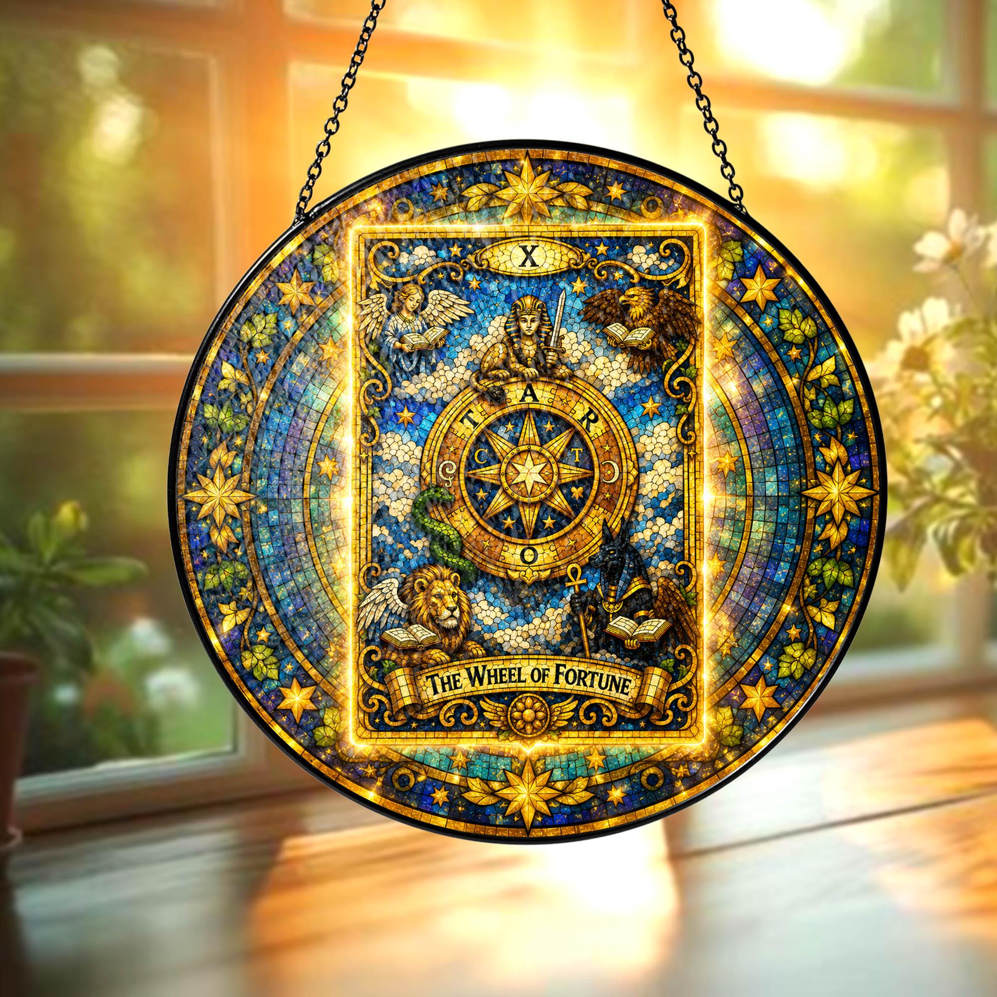 Wheel Of Fortune Destiny Tarot Suncatcher - Image 2