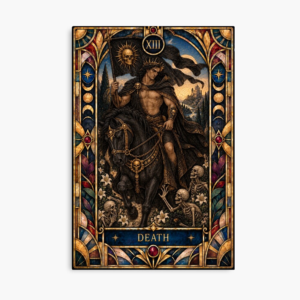 Death Tarot Classic Arcana Design Poster
