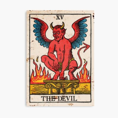 The Devil Tarot Mystic Design Poster
